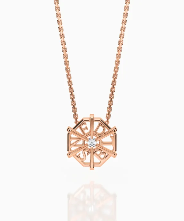 Flash Sale Musson My World Necklace BESPOKE, Rose Gold