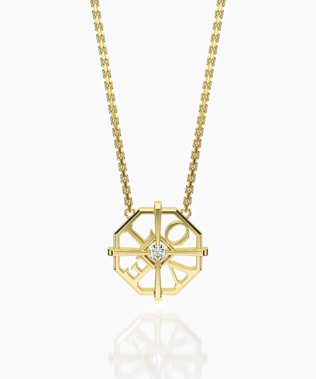 my_world_necklace_love_edition_ct_gold_0.webp Clearance Musson My World Necklace LOVE Edition, 18ct Gold