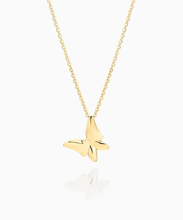 Cheap Musson White Butterfly Necklace - Medio